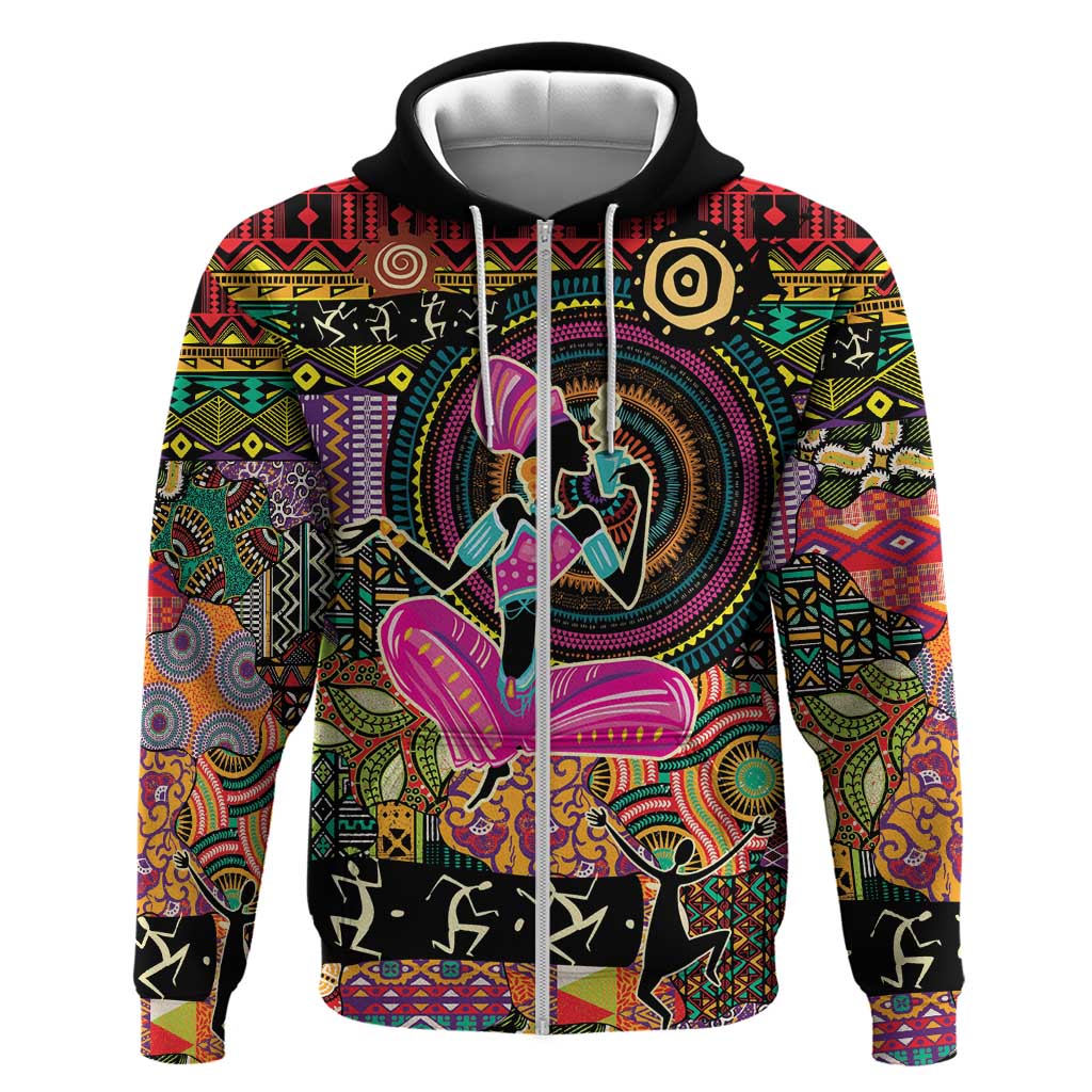 African Women Ethnic Motifs Hoodie LT9