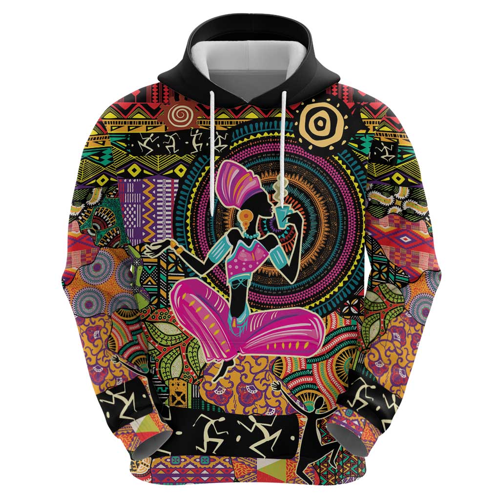 African Women Ethnic Motifs Hoodie LT9