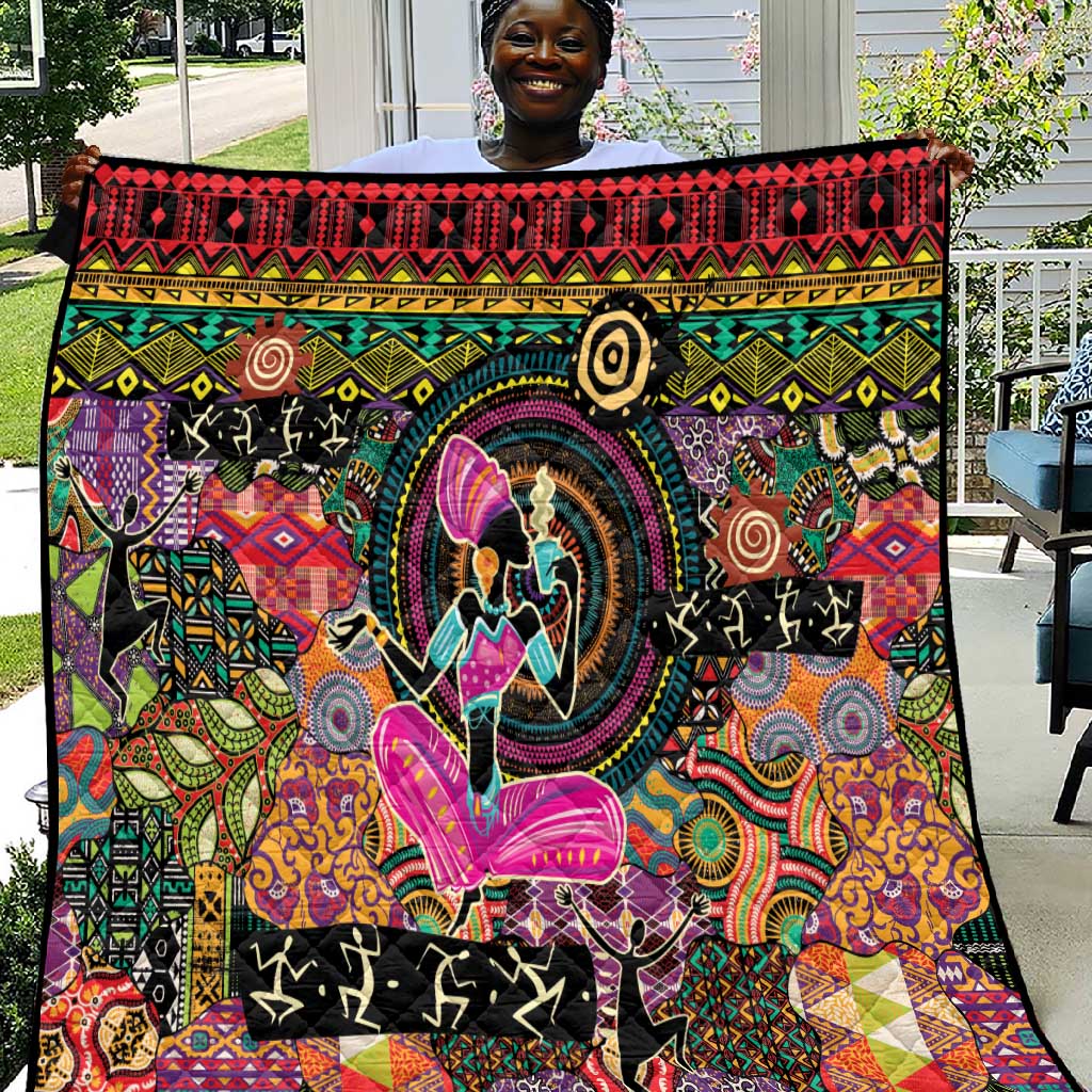African Women Ethnic Motifs Quilt LT9
