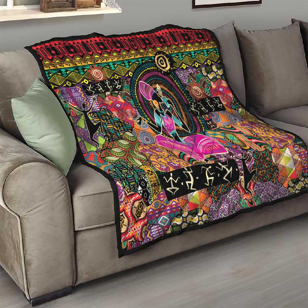 African Women Ethnic Motifs Quilt LT9