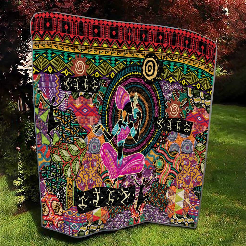 African Women Ethnic Motifs Quilt LT9
