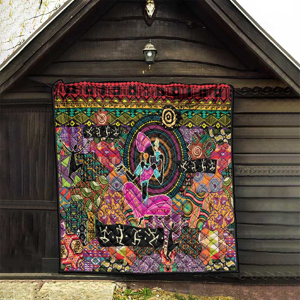 African Women Ethnic Motifs Quilt LT9