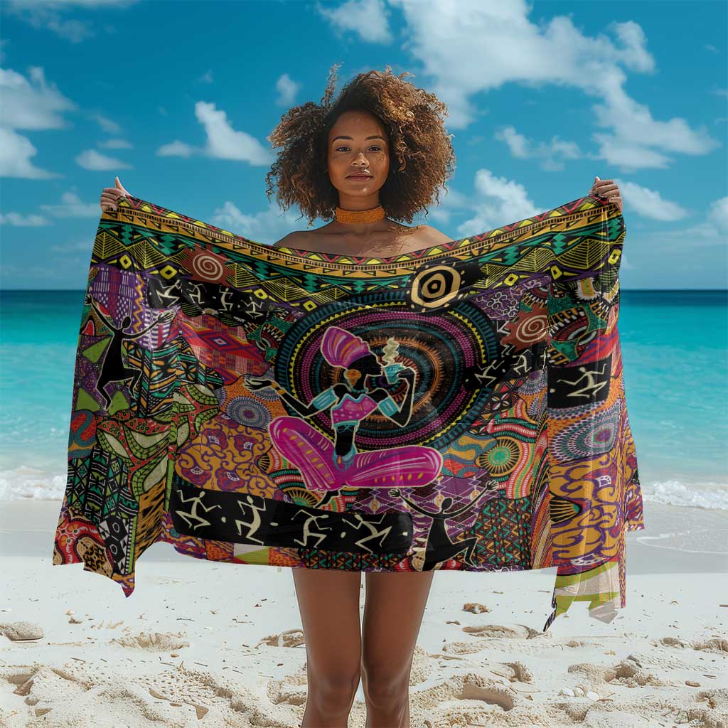 African Women Ethnic Motifs Sarong LT9
