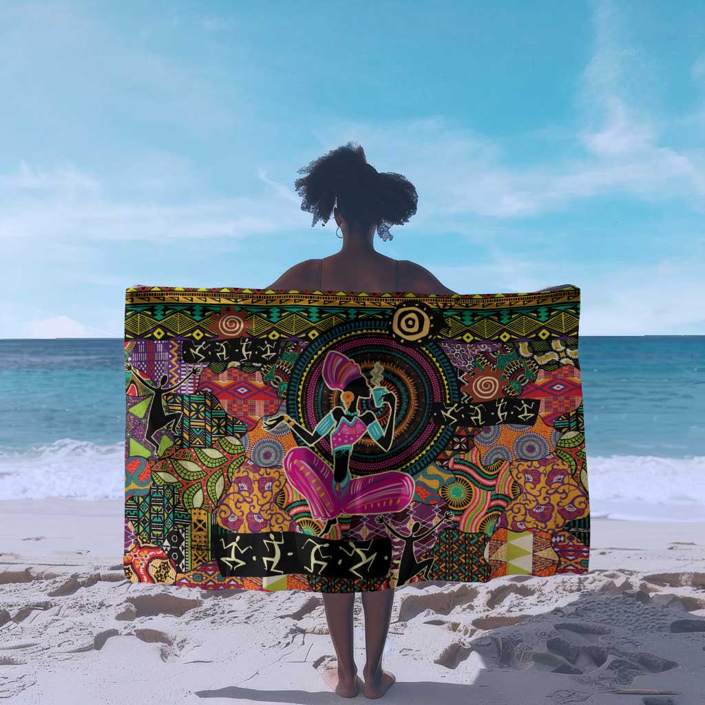 African Women Ethnic Motifs Sarong LT9