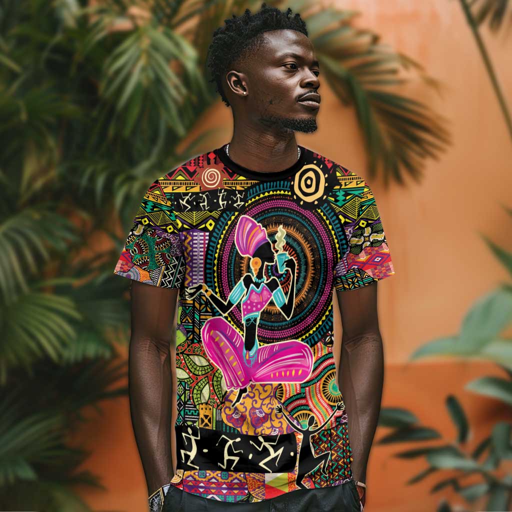African Women Ethnic Motifs T shirt LT9