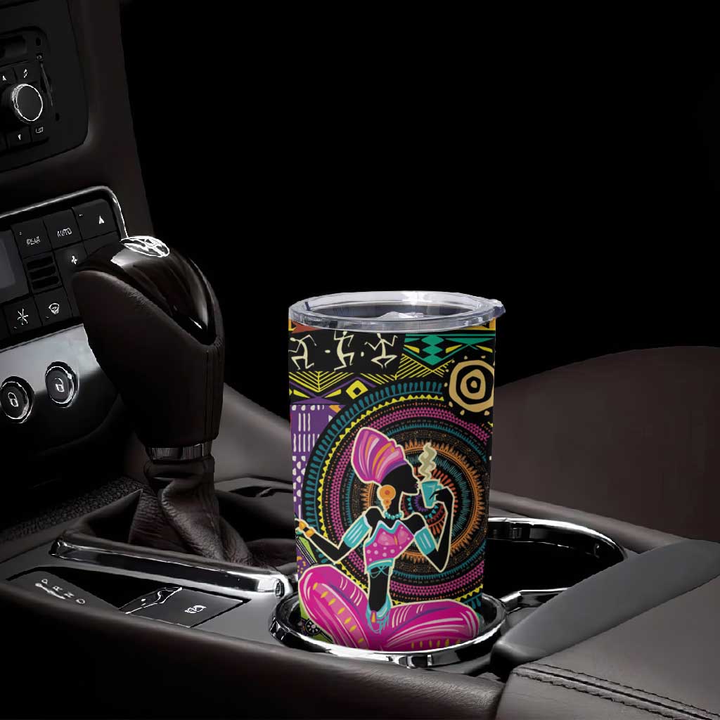 African Women Ethnic Motifs Tumbler Cup LT9
