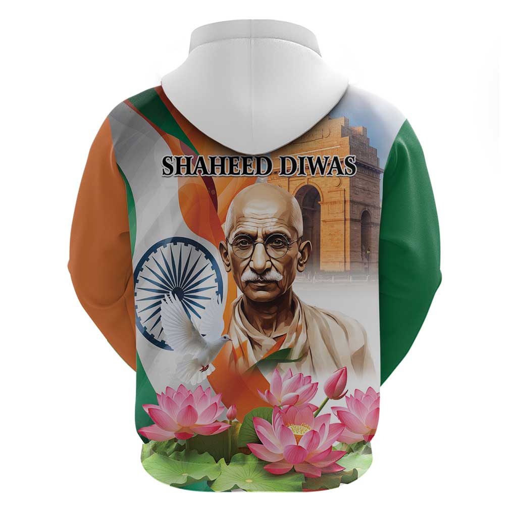 India Gandhi Martyr's Day Hoodie Shaheed Diwas Ashoka Chakra LT9