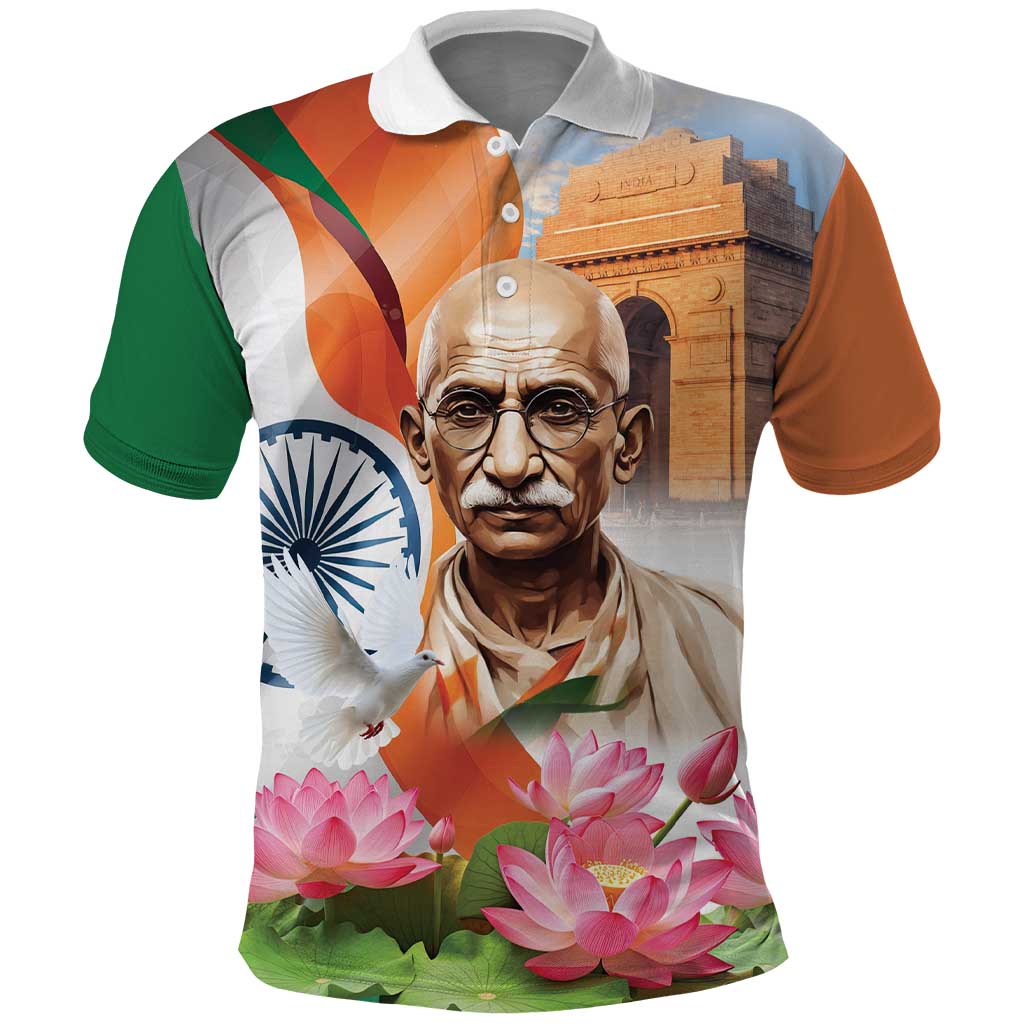 India Gandhi Martyr's Day Polo Shirt Shaheed Diwas Ashoka Chakra LT9
