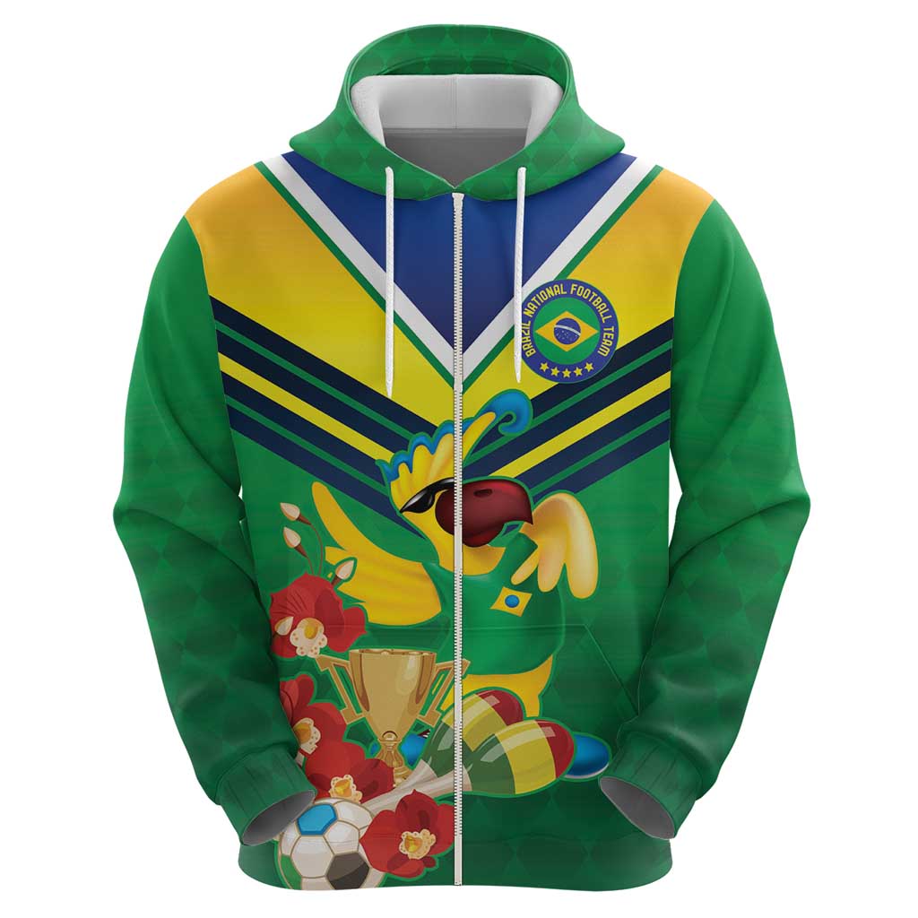 Brazil Canarinho Football Custom Hoodie Bora Brasil! Go Brazil! LT9