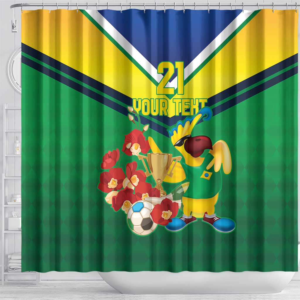 Brazil Canarinho Football Custom Shower Curtain Bora Brasil! Go Brazil! LT9