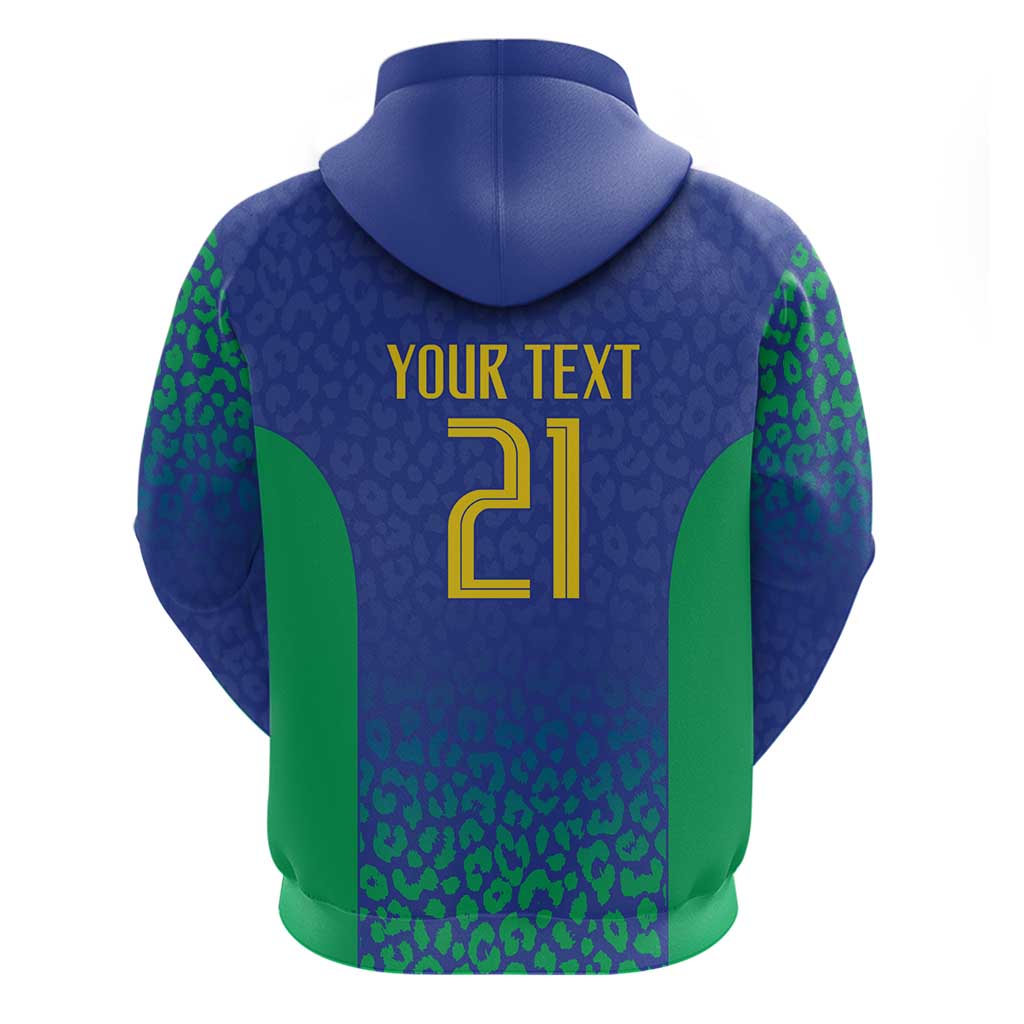 Brazil Canarinho Custom Hoodie Macaw Mascot with Brazil Flag Colors LT9