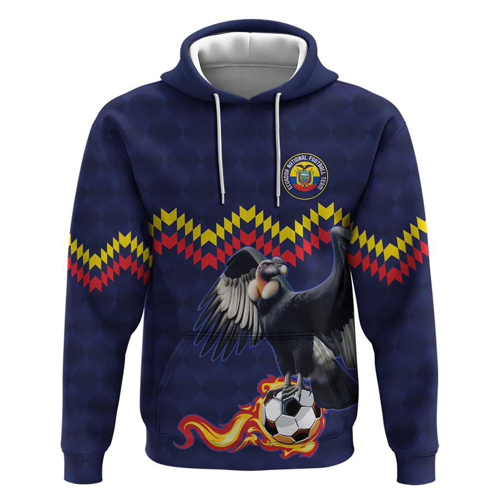 Ecuado Andean Condor Football Custom Hoodie Tricolors Motif LT9