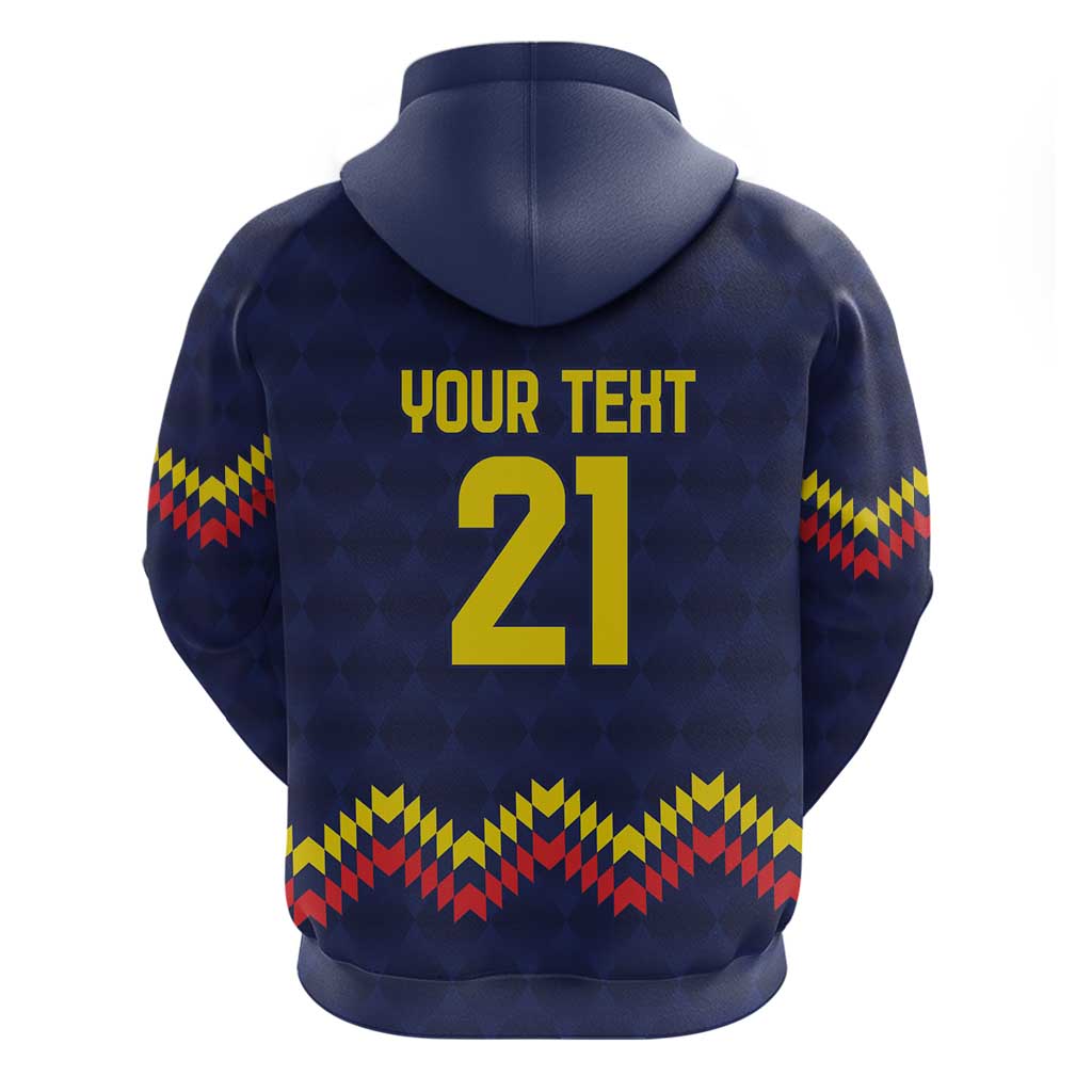 Ecuado Andean Condor Football Custom Hoodie Tricolors Motif LT9