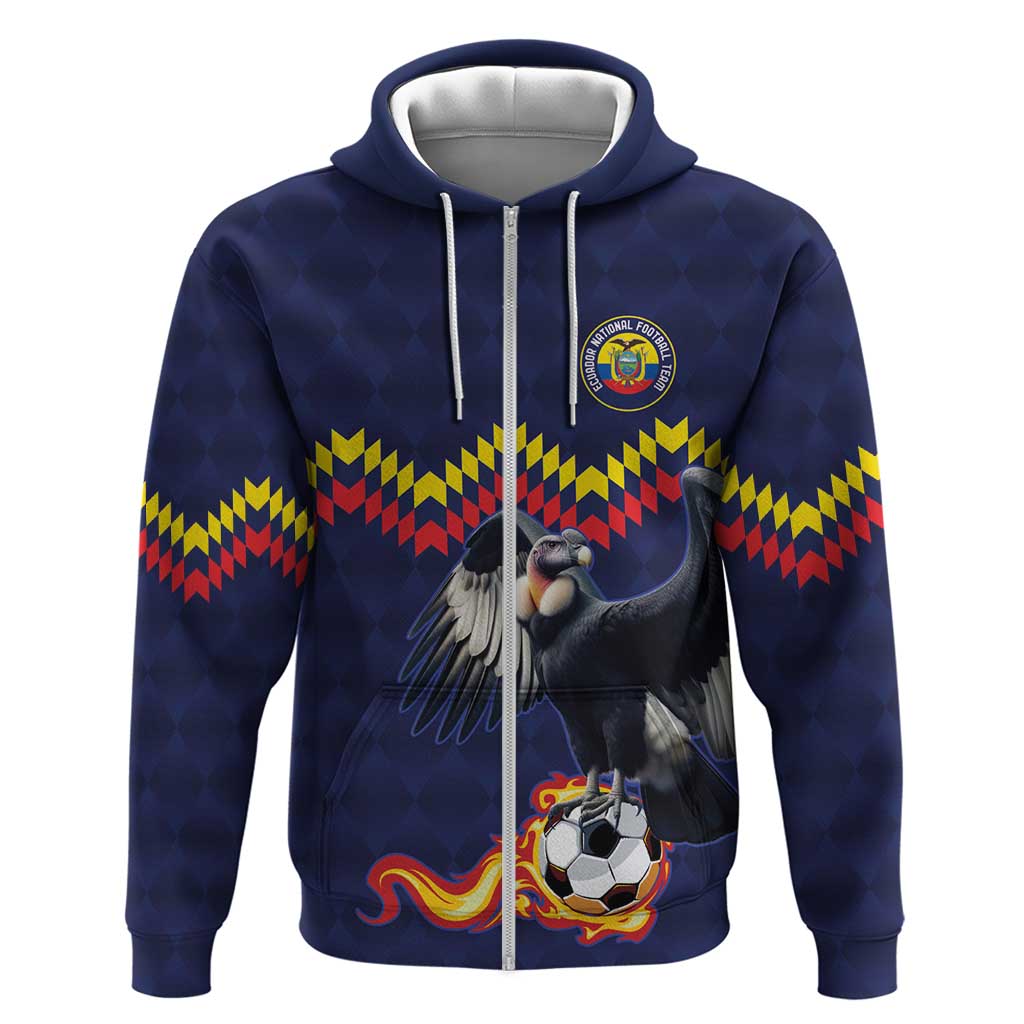 Ecuado Andean Condor Football Custom Hoodie Tricolors Motif LT9