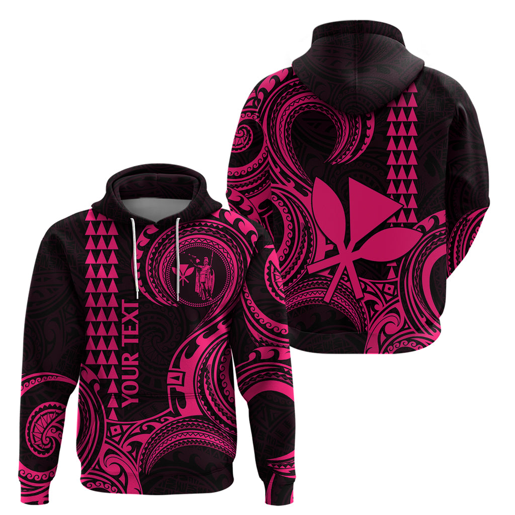 Custom Hawaii Hoodie Paradise of the Pacific Tribal Kakau for King Kamehameha Day - Pink LT9