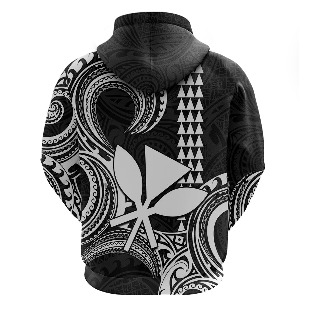 Custom Hawaii Hoodie Paradise of the Pacific Tribal Kakau for King Kamehameha Day - White LT9