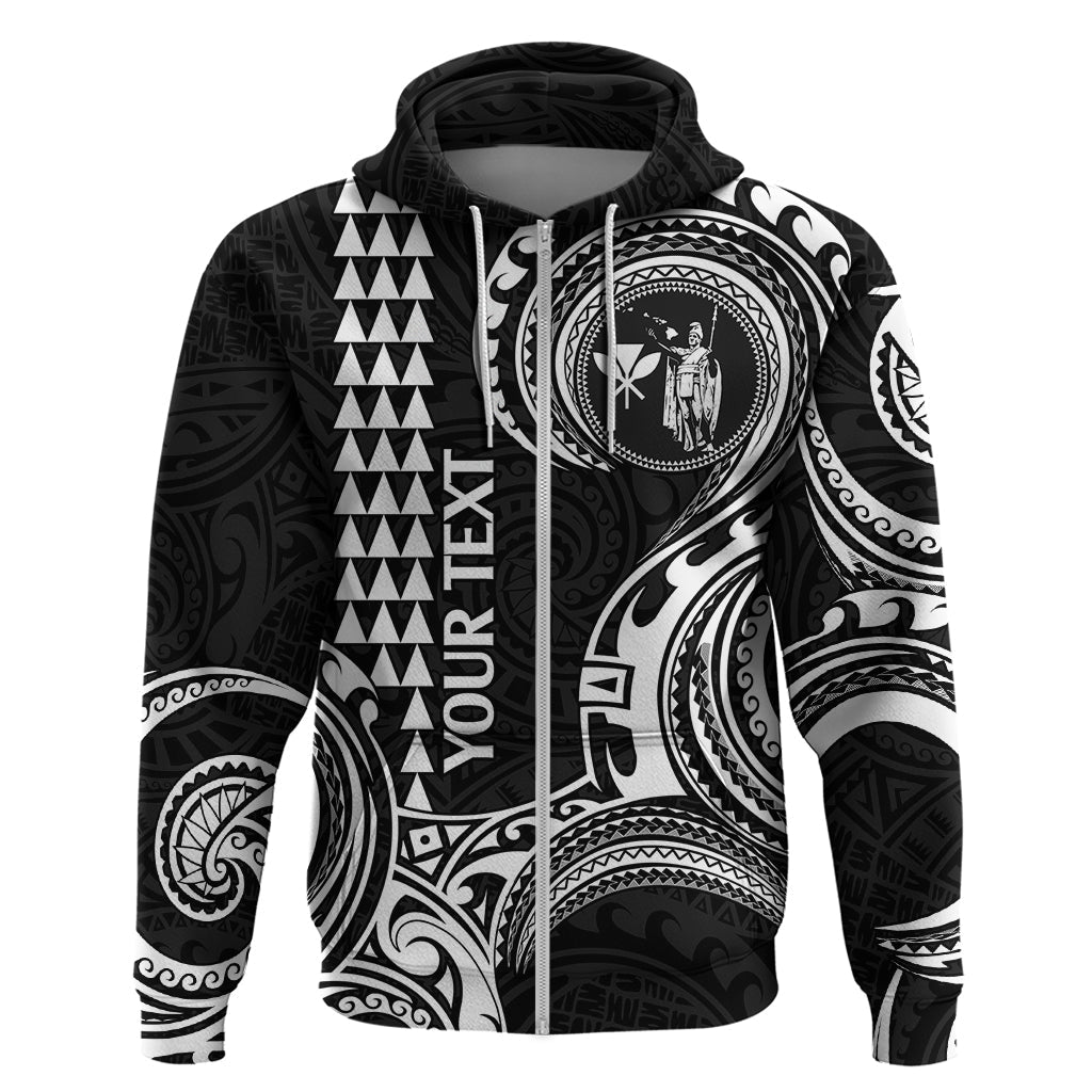Custom Hawaii Hoodie Paradise of the Pacific Tribal Kakau for King Kamehameha Day - White LT9
