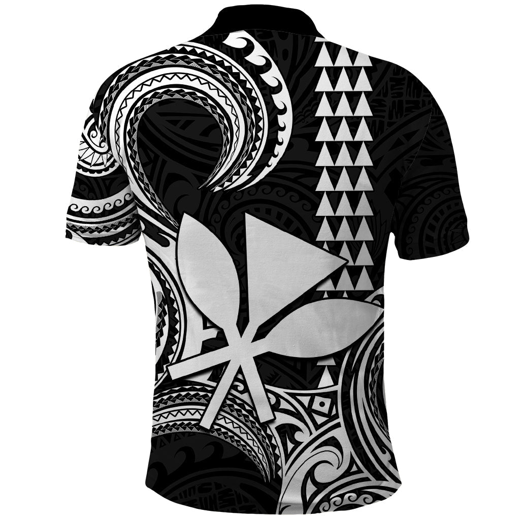 Custom Hawaii Polo Shirt Paradise of the Pacific Tribal Kakau for King Kamehameha Day - White LT9