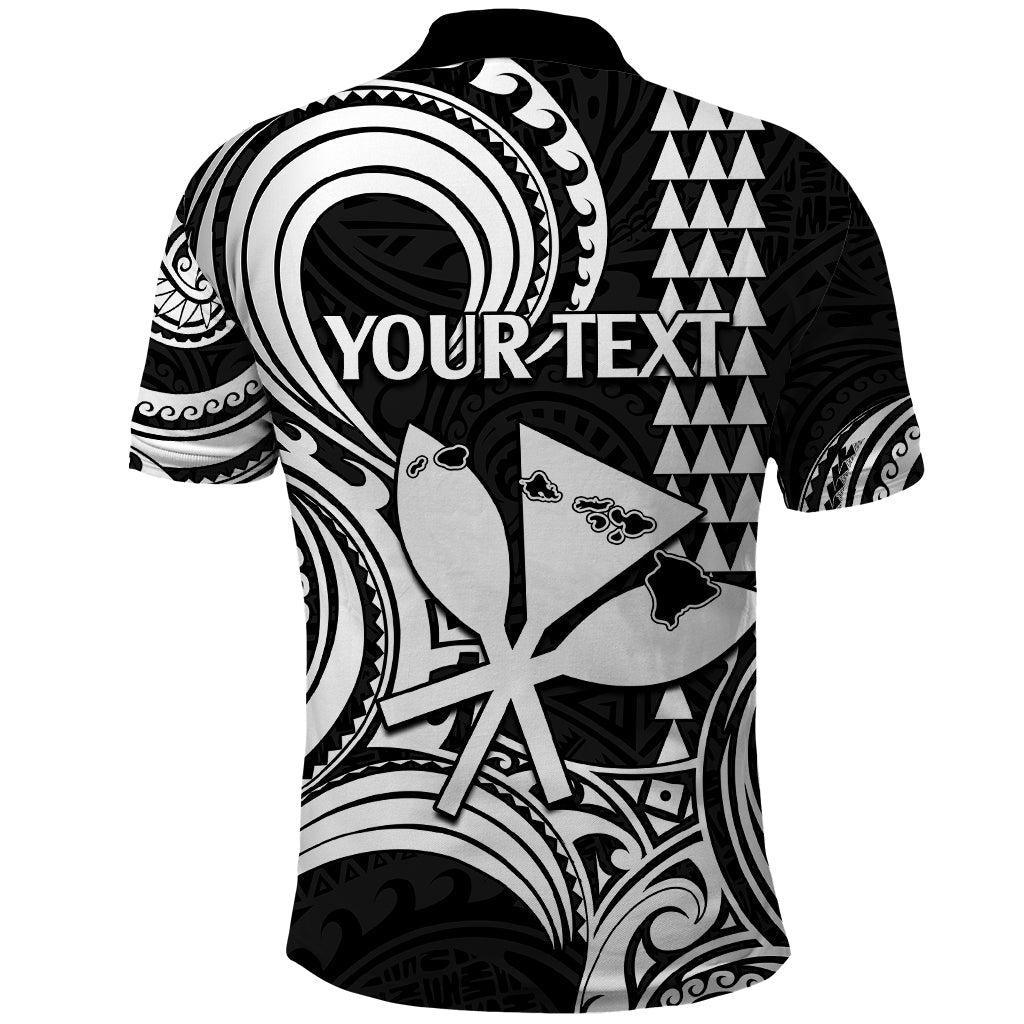 Custom Happy King Kamehameha Day Hawaii Polo Shirt Paradise of the Pacific Tribal Kakau with Kanaka Maoli - White LT9