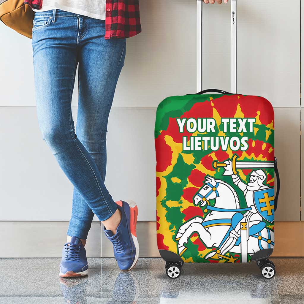 Lithuania Tie Dye Retro Basketball 1992 Personalized Luggage Cover LT9
