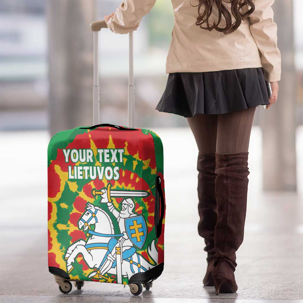 Lithuania Tie Dye Retro Basketball 1992 Personalized Luggage Cover LT9