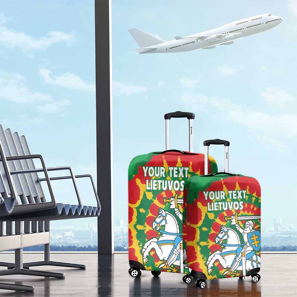 Lithuania Tie Dye Retro Basketball 1992 Personalized Luggage Cover LT9
