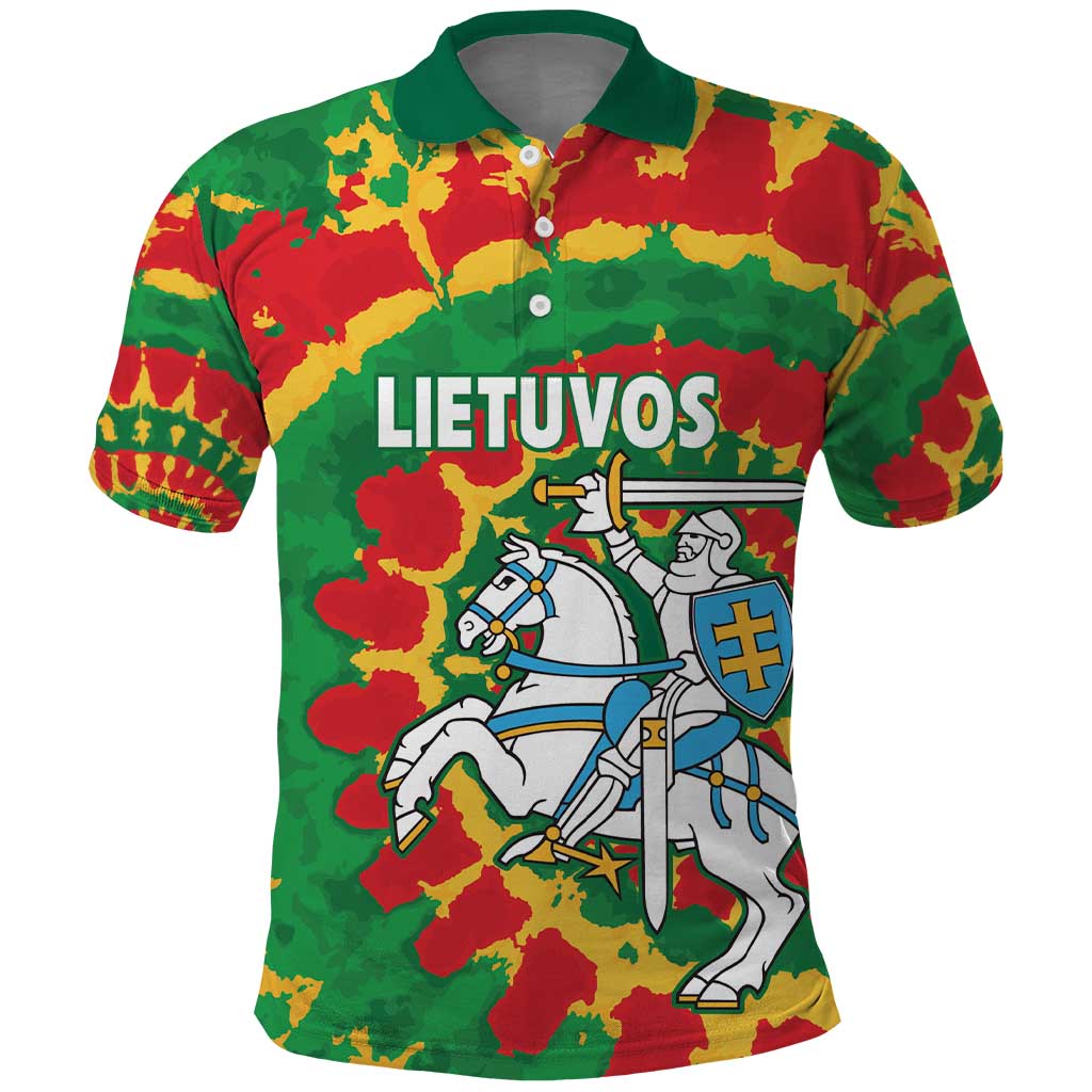 Lithuania Tie Dye Retro Basketball 1992 Personalized Polo Shirt LT9