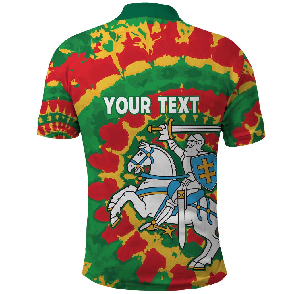 Lithuania Tie Dye Retro Basketball 1992 Personalized Polo Shirt LT9