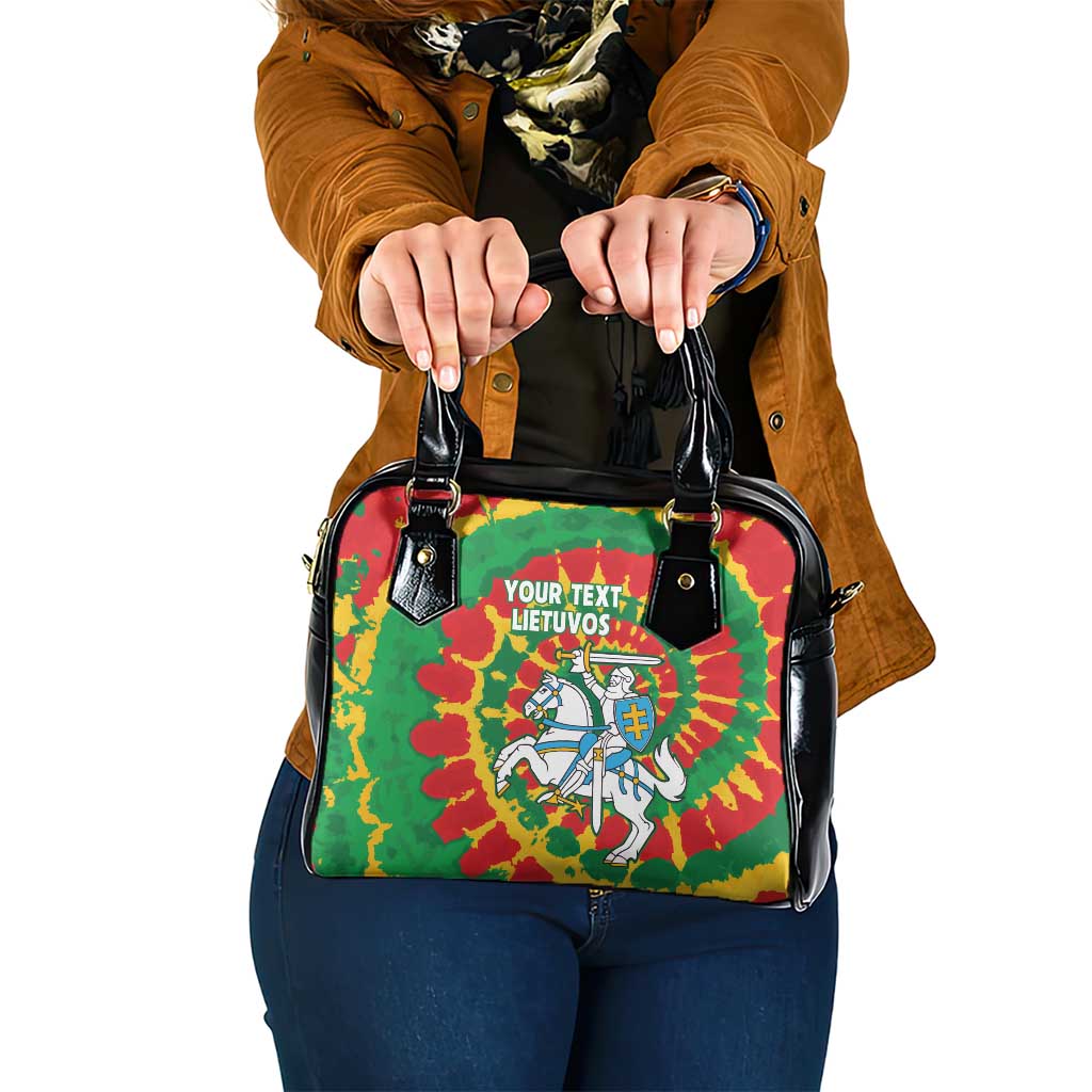 Lithuania Tie Dye Retro Basketball 1992 Personalized Shoulder Handbag LT9
