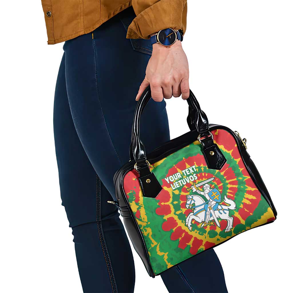 Lithuania Tie Dye Retro Basketball 1992 Personalized Shoulder Handbag LT9