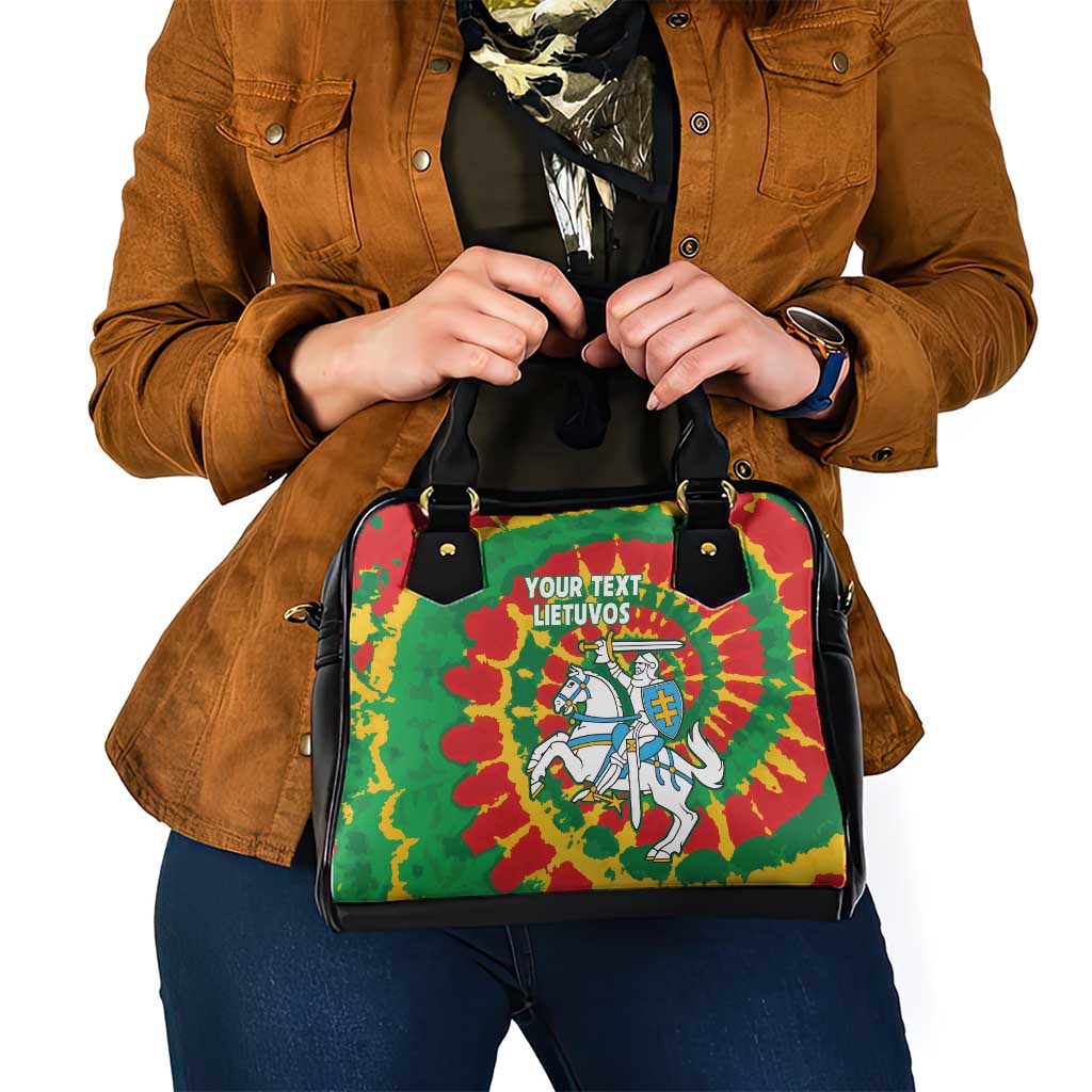 Lithuania Tie Dye Retro Basketball 1992 Personalized Shoulder Handbag LT9