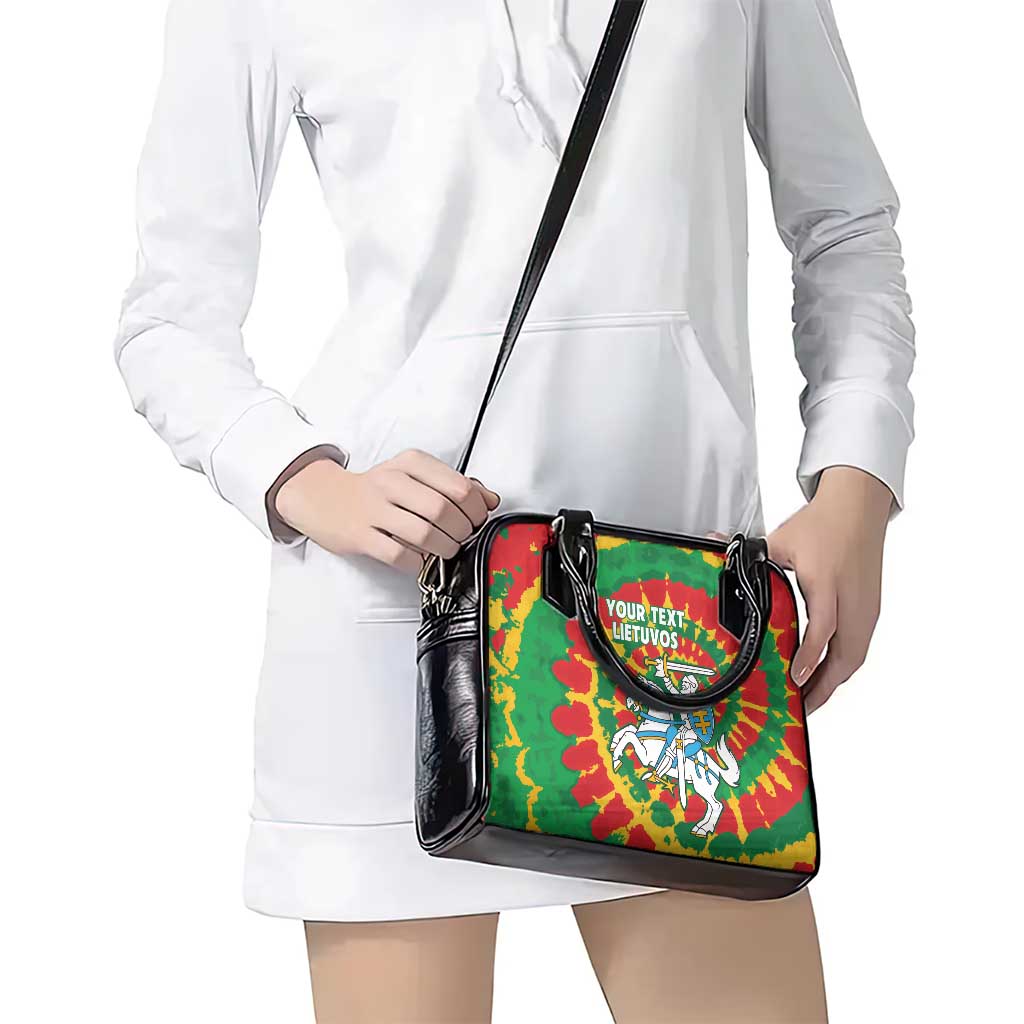 Lithuania Tie Dye Retro Basketball 1992 Personalized Shoulder Handbag LT9
