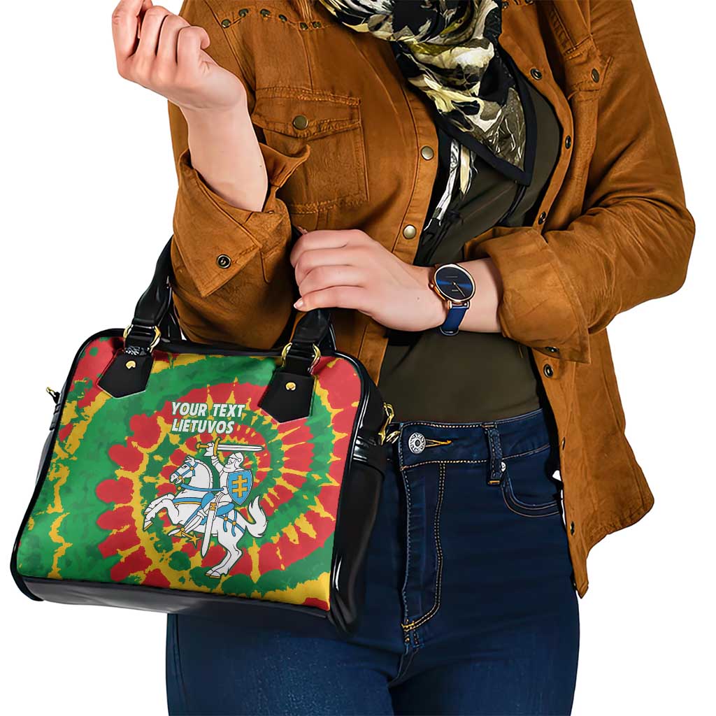 Lithuania Tie Dye Retro Basketball 1992 Personalized Shoulder Handbag LT9