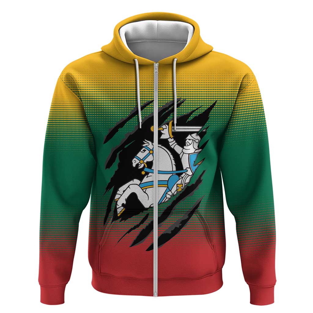 Lithuania Vytis Hoodie Lietuvos Chasing and Fighting LT9