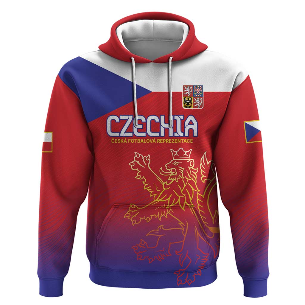 Custom Czech Republic Hoodie Unique Double Tailed Lion LT9