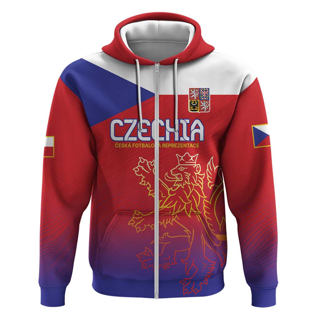 Custom Czech Republic Hoodie Unique Double Tailed Lion LT9