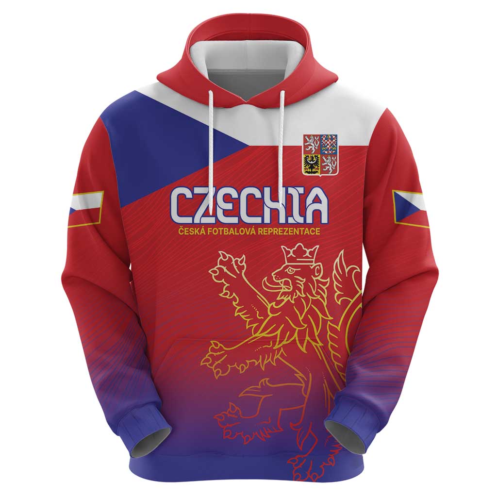Custom Czech Republic Hoodie Unique Double Tailed Lion LT9