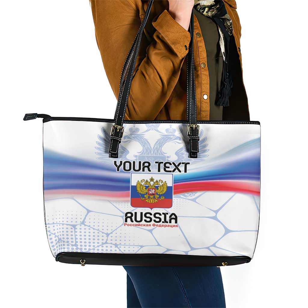 Personalized Russia Double-headed Eagle Leather Tote Bag Special Flag Style LT9