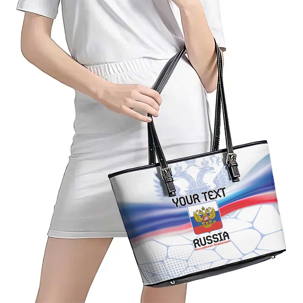 Personalized Russia Double-headed Eagle Leather Tote Bag Special Flag Style LT9