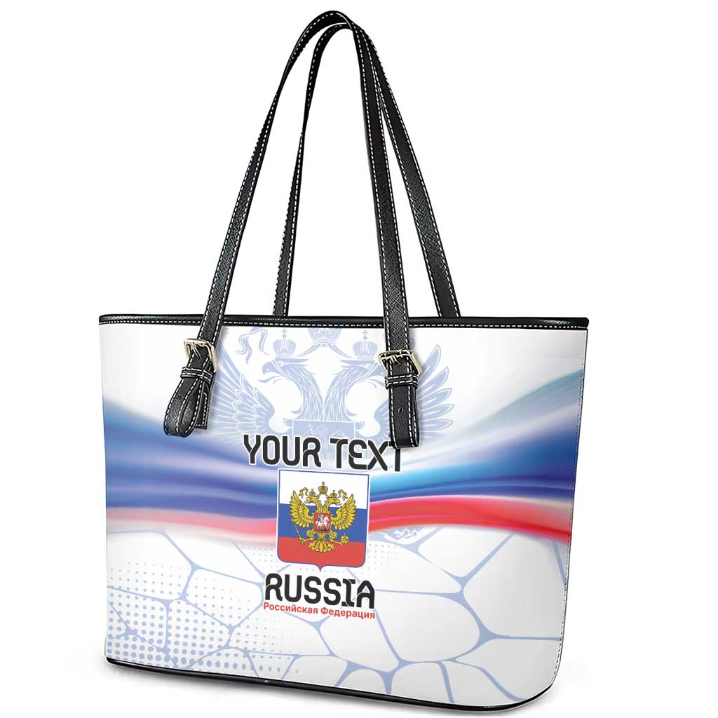 Personalized Russia Double-headed Eagle Leather Tote Bag Special Flag Style LT9