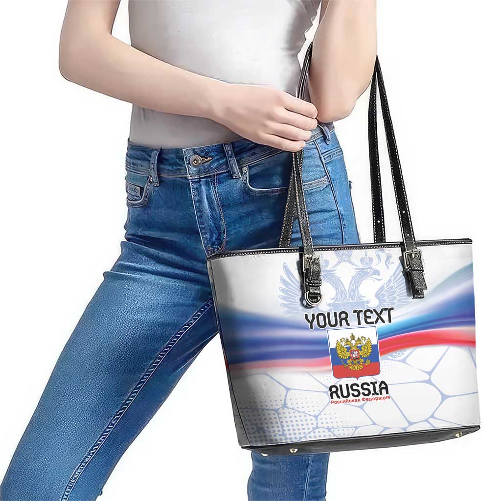 Personalized Russia Double-headed Eagle Leather Tote Bag Special Flag Style LT9