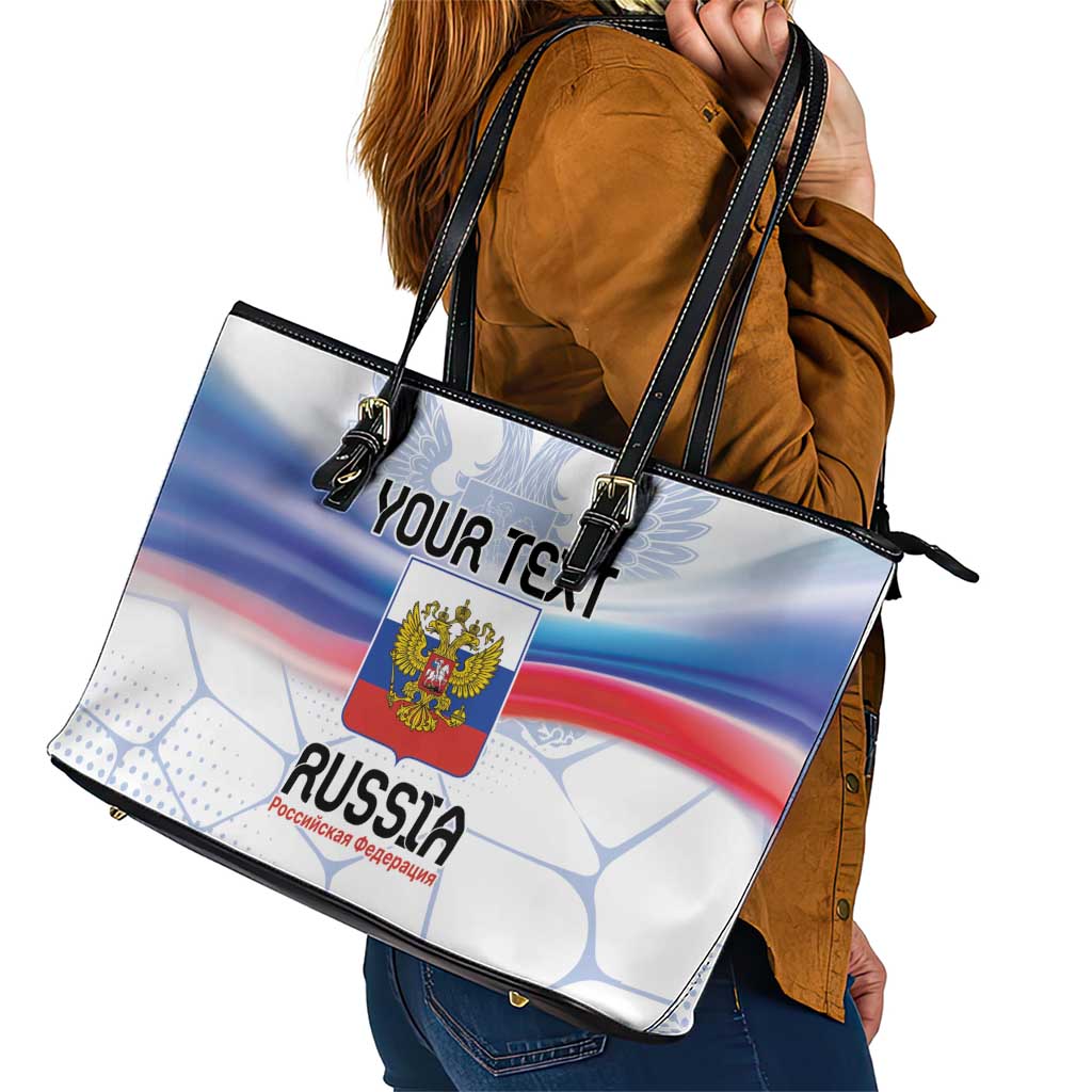 Personalized Russia Double-headed Eagle Leather Tote Bag Special Flag Style LT9