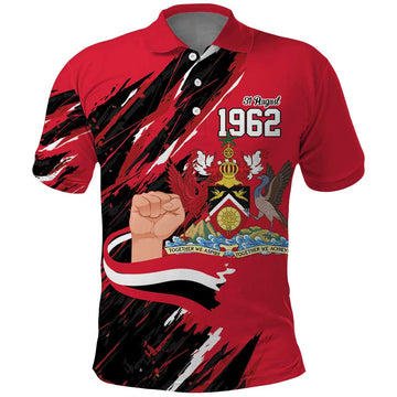 Trinidad and Tobago 1962 Personalized Polo Shirt Happy Independence Day August 31th LT9