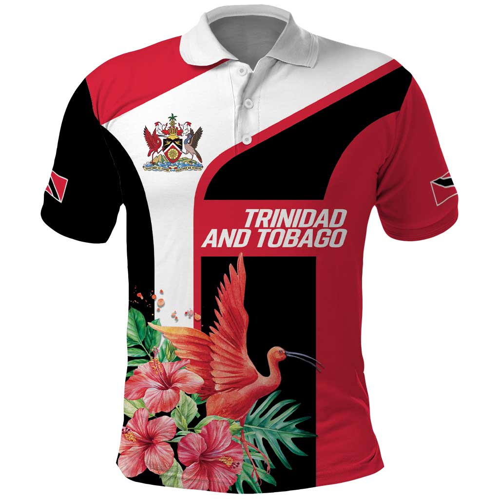 Trinidad and Tobago Personalized Polo Shirt Scarlet Ibis Tropical LT9