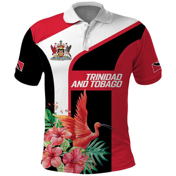 Trinidad and Tobago Personalized Polo Shirt Scarlet Ibis Tropical LT9