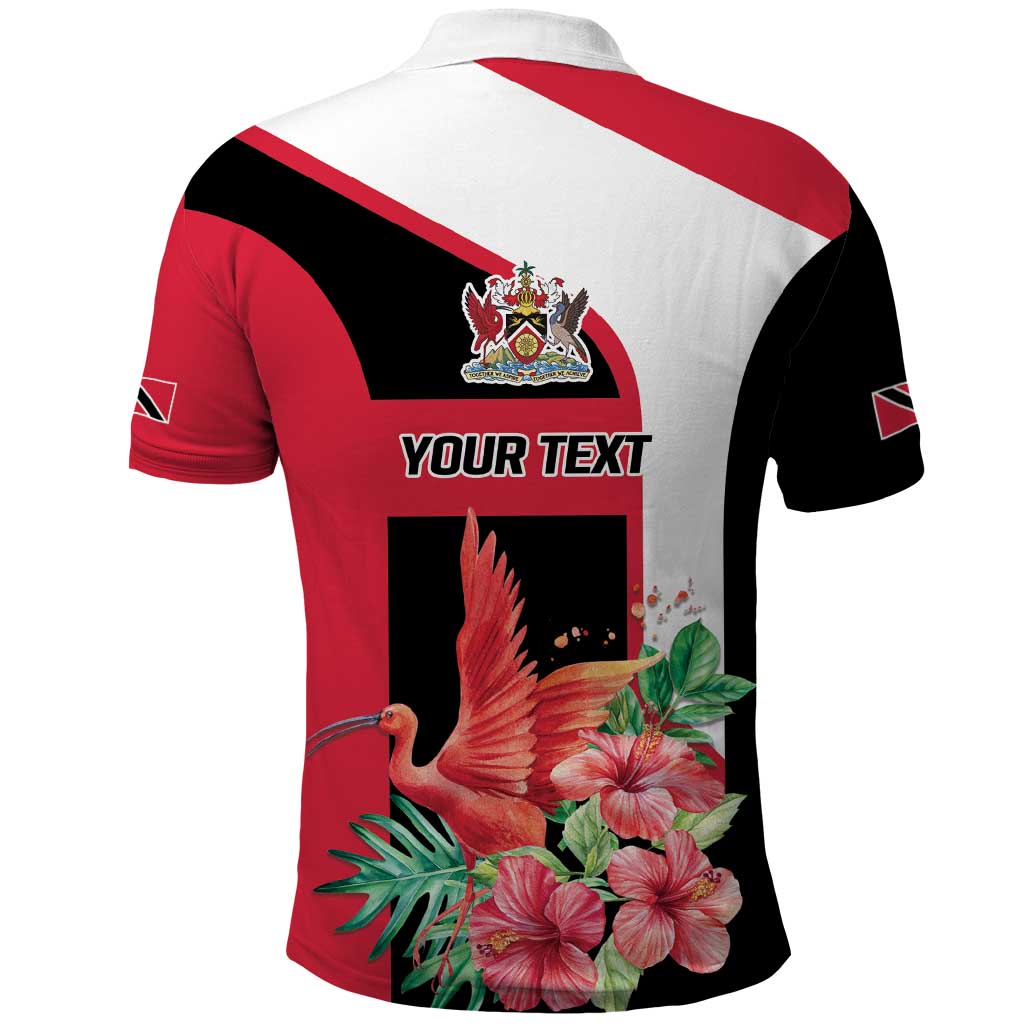 Trinidad and Tobago Personalized Polo Shirt Scarlet Ibis Tropical LT9
