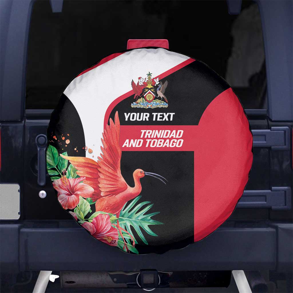 Trinidad and Tobago Personalized Spare Tire Cover Scarlet Ibis Tropical LT9