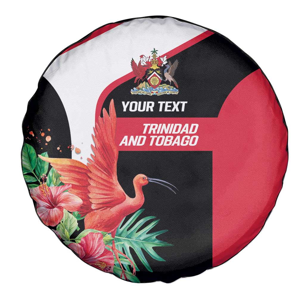 Trinidad and Tobago Personalized Spare Tire Cover Scarlet Ibis Tropical LT9