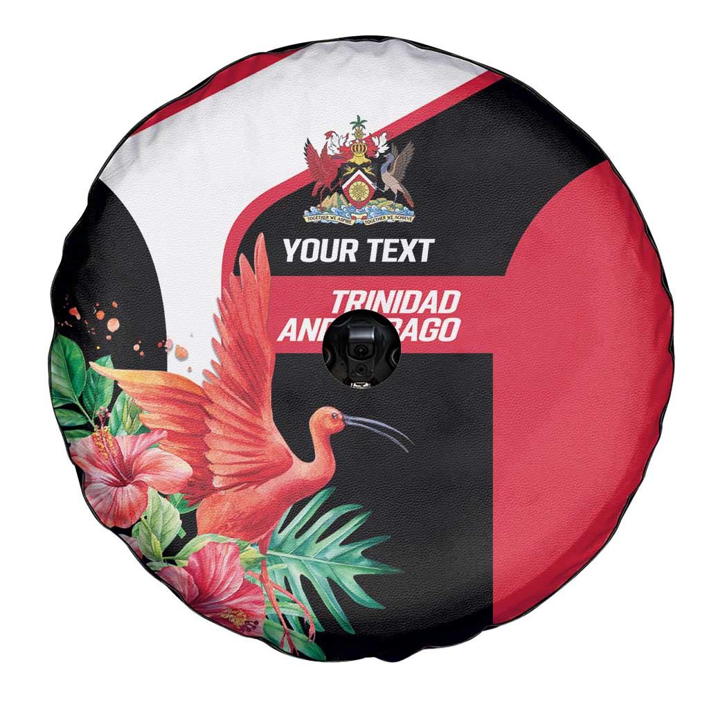 Trinidad and Tobago Personalized Spare Tire Cover Scarlet Ibis Tropical LT9