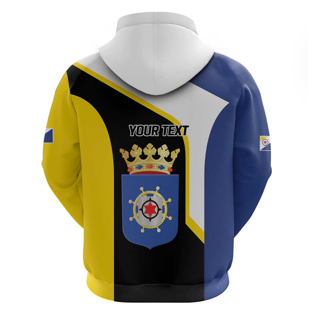 Caribbean Bonaire Personalized Hoodie Simple Flag Style LT9